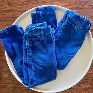J. Crew Crewcuts Royal Blue Corduroy Pants Excellent Condition- 2 available.